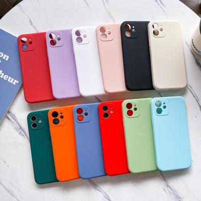 China 2021 Hot Selling Anti-fall Matte Soft TPU Silicone Cover Shockproof Right Cell Phone Case For iPhone 11 12 Mini Pro Max 13 X XR for sale