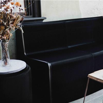 China Creative Home Foldable Furniture Paper STRECHT Foldable Sofa For Showroom Gallery Event Booth Small Space for sale