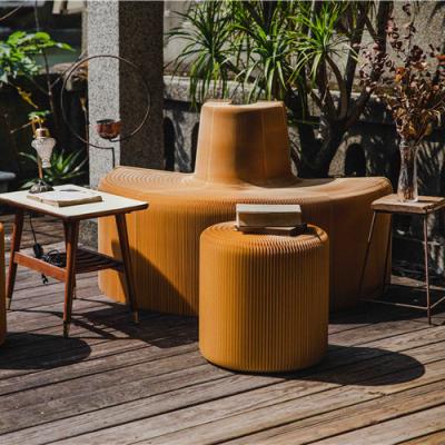 China Creative Foldable Paper Home Furniture Foldable Stool For Showroom Gallery Event Booth Small Space for sale