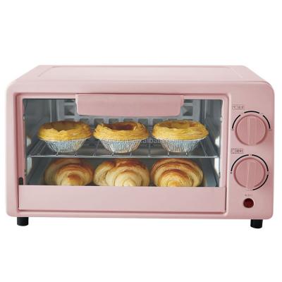 China Hotel Mini Electric Oven 9L Pink Toaster On Offer RTS Pizza Maker Bake BBQ Equipment Home Kitchen Cheap Price New Household Tool for sale