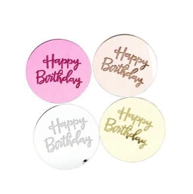 China Custom Acrylic Cake Topper Ornaments Cake Topper Cake Cupcake Decoration Wholesale Cake Decorating Insert Card Birthday Gift for sale