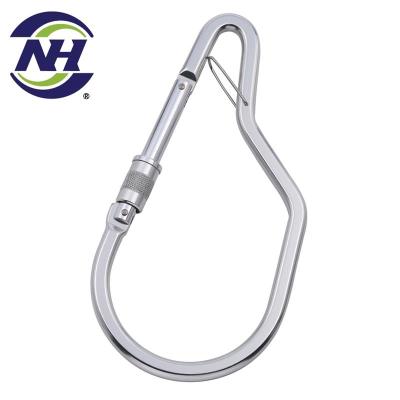 China Heavy Industry Anodized Aluminum Snap Screw Carabiner Hook for sale