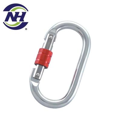 China Climbing Gear Industrial Steel Mining Safety Carabiners for sale