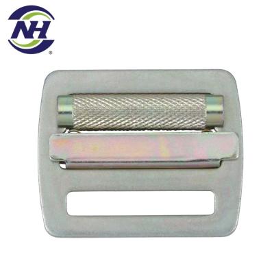 China Overhead Drop Buckle Steel 3mm Thick Open Adjustable Slide Bar Buckle for sale