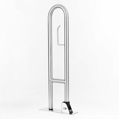 China Supports up to 300 lbs Customizes Handicap Railing Toilet For ADA Hotel Bathroom Handicapped Grab Rail Folding U Shape Handicapped Grab Bar Toilet Handles for sale