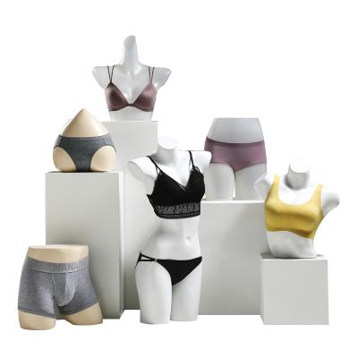 China Custom Design Female Bust Dummy Female Underwear Mannequin PP Lingerie Wearing Mannequin for sale