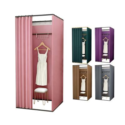 China Luxury Mobile Clothing Store Portable Changing Room Vending Curtain Dressing Room 80*80*200cm; 100*80*200cm; 100*100*200cm for sale