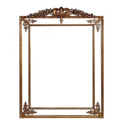 China Full Length Dress Standing Wedding Minimalist Wooden Wall Mirror Gold Store Mirrors Luxury Floor Standing Mirror for sale