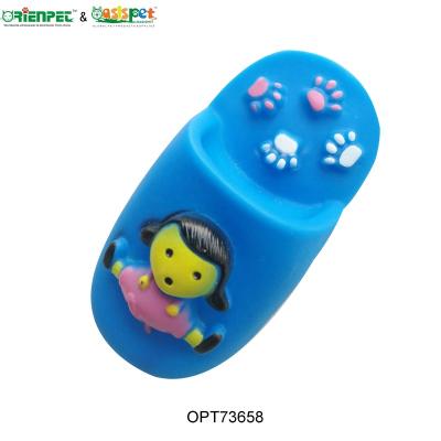 China ORIENPET and OASISPET Viable Pet Vinyl Dog Chew Toy Girl Slipper OPT73658 Pet Toys Pet Products for sale