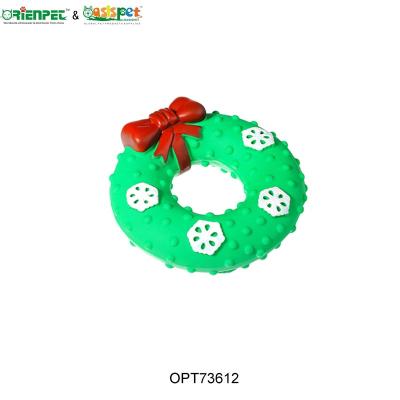 China ORIENPET and OASISPET Viable Dog Chew Toy Vinyl Christmas Ball OPT73612 Pet Toys Pet Products for sale