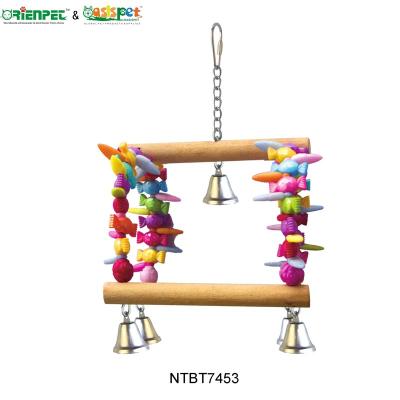 China ORIENPET and OASISPET Viable Bird Toy Parrot Wooden Toy NTBT7453 Bird Products for sale