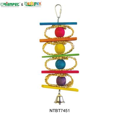 China ORIENPET and OASISPET Viable Bird Toy Parrot Wooden Toy NTBT7451 Bird Products for sale