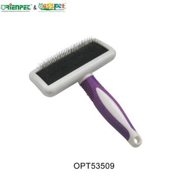 China ORIENPET & OASISPET Sustainable Pet Brush Dog Slicker Brush Ready Stock OPT53509 Pet Grooming Tools for sale