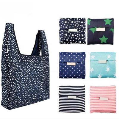 China Customized Collapsible Polyester Folding Shopping Bag Tote Bag for sale