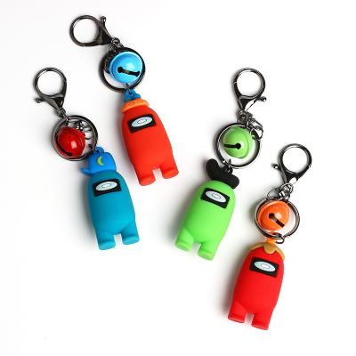 China AK-06-Z Sweet Hot Selling Among Us Key Chain 3D Rubber Among Key Chain OEM Key Chains Gifts for sale