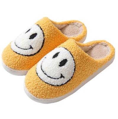 China Anti-Slip Plush Smile WARM SLIPPERS for sale