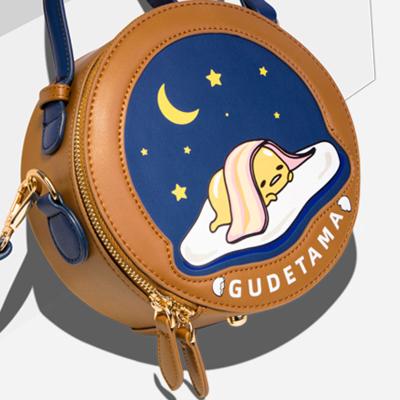 China CUSTOM CROSS - BODY BAGS 2021 Mini Girls Cross-body Purses and Custom Round Handbags Custom Handbags Logo with Moon Design for sale