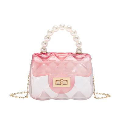 China 2022 Fashion Shenglu Factory Brand PVC Kids Jelly Bags Lady And Girls Summer Small Cheap Clear Transparent Cross Shoulder Purse - Body Bag for sale