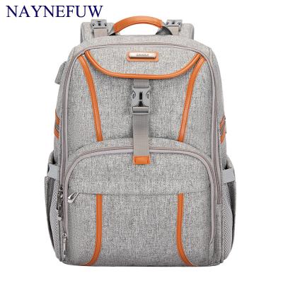 China 2022 Naynefuw New Product Large Capacity Backpack Mummy Bag Backpack Multi-Function Dry And Wet Divider Mummy Bag For Travel With Baby for sale