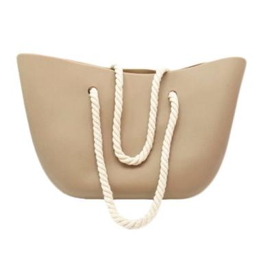 China Hot Selling Popular Oversized Beach Bag Silicone Rubber Handbag With Drop Scamps for sale