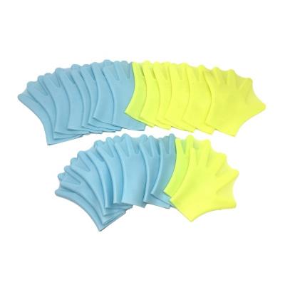 China silicone gloves swimming diving gloves for children and adult five finger silicone mitts swimming diving gloves for children and adult for sale