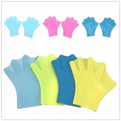 China Popular Silicone Water Sports Gloves Swimming Hand Paddles Fins Silicone Wholesale High Quality Popular Water Sports Mittens Swimming Hand Paddles Fins for sale