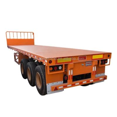 China Truck Trailer Vercoe Container Hauling Semi Trailer Truck Flatbed Trailers for sale