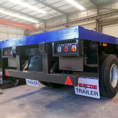 China New Truck Trailer China Factory 20ft Flat Bed Container Trailer 4 Axles 4 Axles 4 Axles 40ft Flat Bed Tractor Trailer for sale