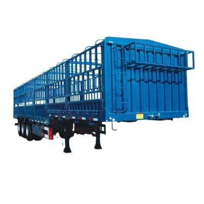 China Wholesale 3 Axle Cargo Trailer High Side Barrier Semi Trailer Semi Trailer Truck for sale