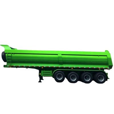 China Truck Trailer 3 Axles Industry 30-80 Ton Rear Dump Tipper Truck Material Dump Trailer for sale