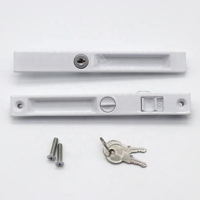 China Double Security Aluminum Alloy Modern Sliding Side Window Lock With Keys for sale