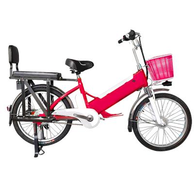 China Carbon Steel 240-500w Brushless Motor 22 Inch 48v Lithium Battery Electric Cargo Portable Electric Bicycle for sale