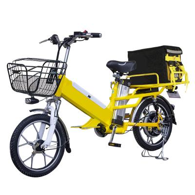 China 48v electric steel bicycle 18 inch with 24/35/45 ah lithium battery and 350/500W power bicycle can be ride by pedal and remote control for sale