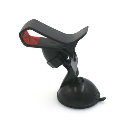 China ABS+Plastic Mobile Phone Holder Rubber Car Dashboard Black Gel Pad Strong Suction Windshield Stand for sale