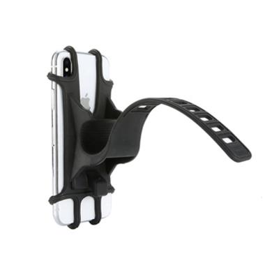 China Silicone Bike Mount Mobile Phone Smartphone Holder For Bicycle With Silicone Band for sale