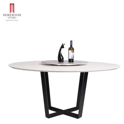 China Extendabld Convertible Ceramic Dining Table Set Of Marble for sale