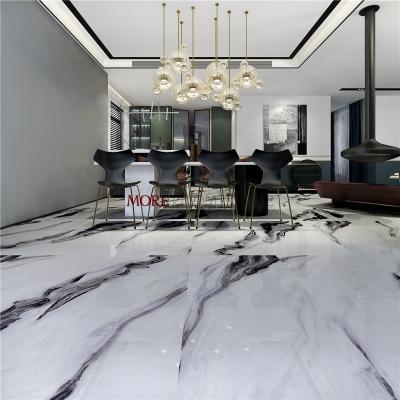 China Glazed Metal Tiles 600x1200 Foshan Glazed China Panda White Marble Porcelain Tiles for Wall and Floor Decor for sale