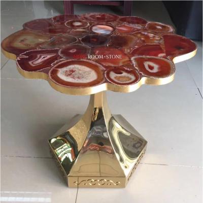 China Bar counter/countertop/red semi precious stone agate vanity coffee table for sale