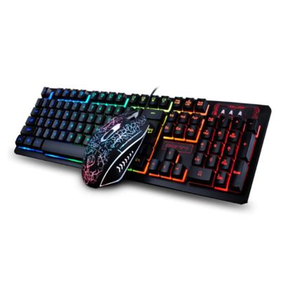 China Backlight USB Gaming Keyboard and Mouse Plug and Play Set for PC Laptop Gamer Mouse Games and Keyboards Kit for sale