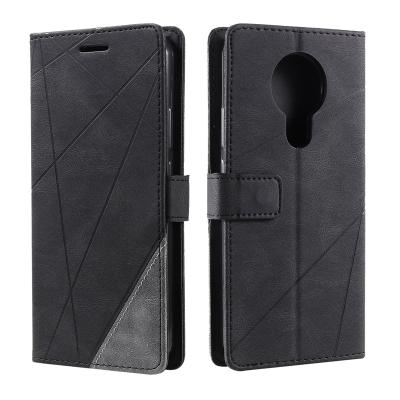 China Shockproof Flip Business Phone Case For Nokia 3.4 Stand Wallet Wristband Leather Case With Card Holder for sale