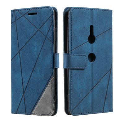 China Luxury Shockproof Stand Leather Case For Sony XPeria XZ3 Wristband Card Phone Case Flip Cover Holder Soft Wallet With Card Slot for sale