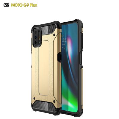 China Slim Rubber Armor Case Anti-drop Anti-drop For Moto G9 Plus Hybrid Rugged Shockproof Bumper Back Cover for sale