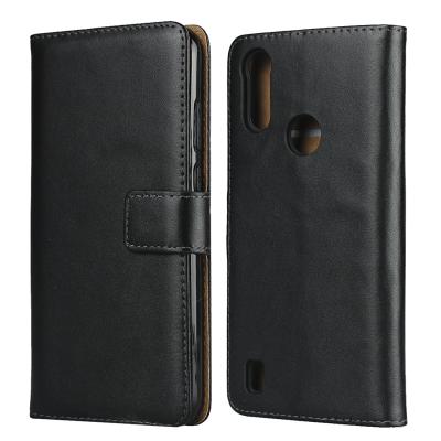 China Shockproof Premium Leather Flip Cover Luxury Wallet Phone Case For Moto E6S 2020 Card Holder Case Phone Cover for sale