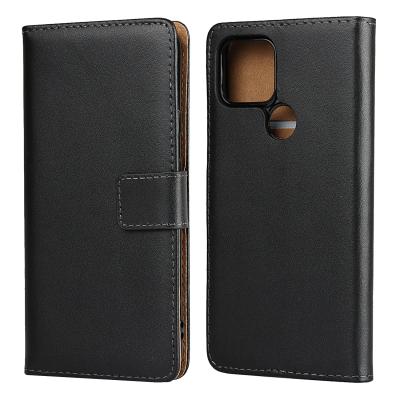 China Genuine Leather Wallet Real Leather Shockproof Phone Case With Kickstand Card Holder Flip Folio Cover With Card Slot For Google Pixel 5 for sale