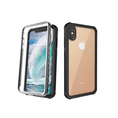 China 360 Degree Full Body Shockproof Case For iPhone XS Max Soft Silicone Anti-knock Transparent Waterproof Cover for sale