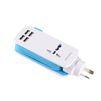 China Hot Selling Mobile Phone USB Travel Multiple Charger For Mobile Phone With US/UK/EU/AU Plug for sale