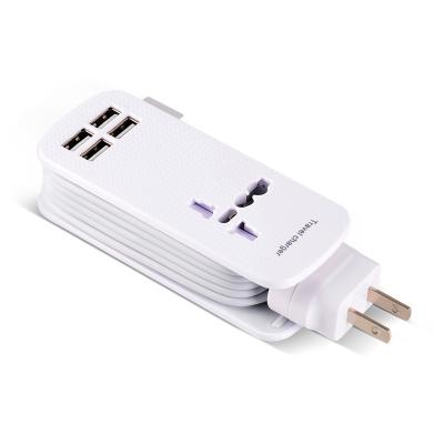 China Multi Universal USB Charger 4 Ports Mobile Phone Travel UK AU EU US Plug Power Adapter For Mobile Phone for sale