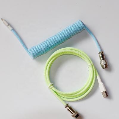 China Professional Power Supply Factory Coiled For Custom Type C Mechanical Keyboard Gaming Usb Cable for sale