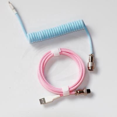 China Power Supply Factory Direct Sales Usb Mouse Sharing Reddit Coiled Mechanical Keyboard Cable For Custom for sale