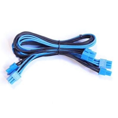 China COMPUTER RTX 8pin to dual pin 8pin (6+2) 18awg nvida graphics card extension cable male to male PSU supply cable. extension power for sale